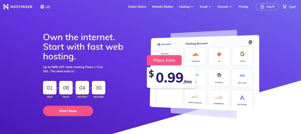 hostinger web hosting - 5 fastest web hosting in 2021 ( experiment done)